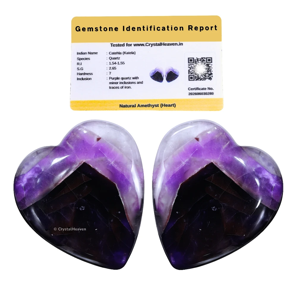 Amethyst Mini Heart (Pack of 2)
