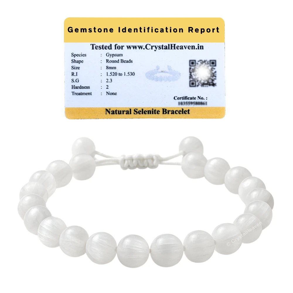 Selenite Bracelet (Adjustable)