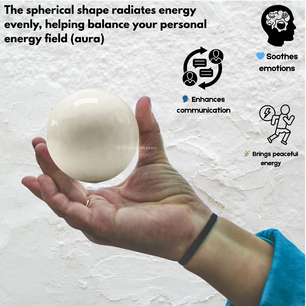 Snow Quartz Sphere (2 Inch)