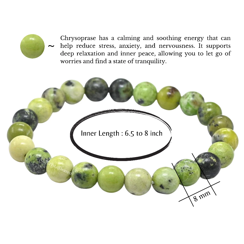 Chrysoprase Crystal Bracelet (Stretchable)