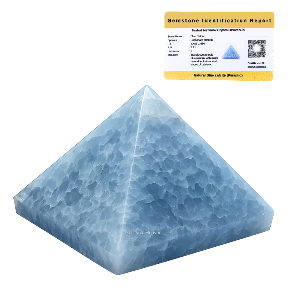 Blue Calcite Pyramid (2 Inch)