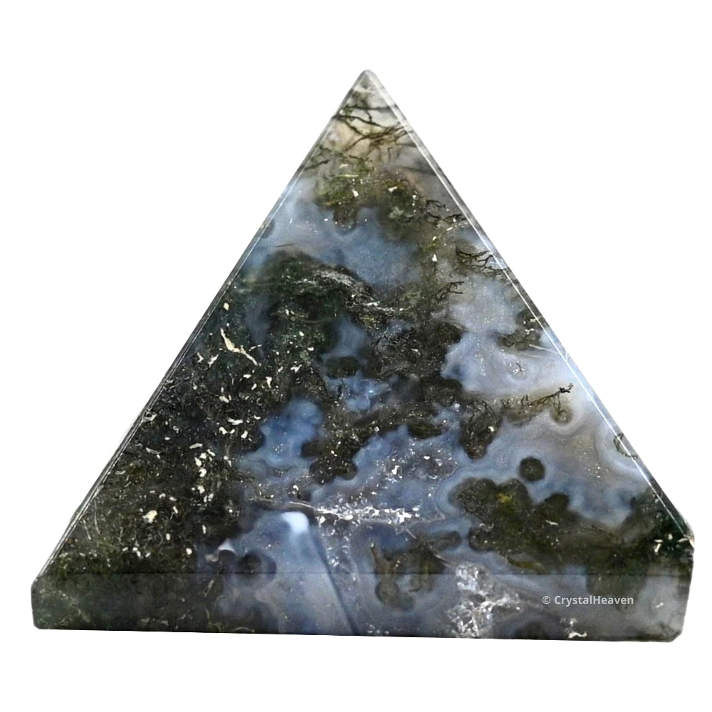 Moss Agate Pyramid