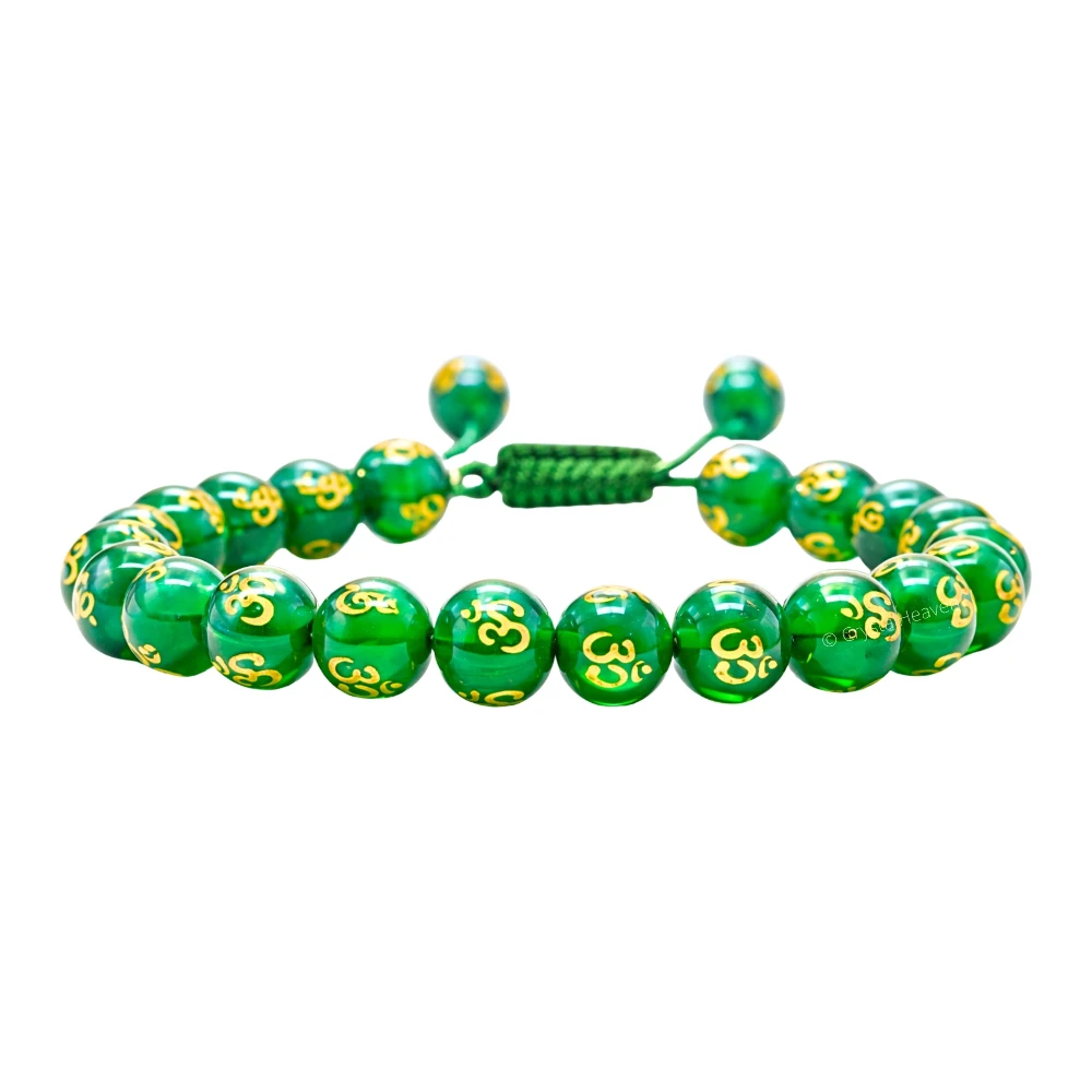 Green Agate OM Bracelet (Adjustable)