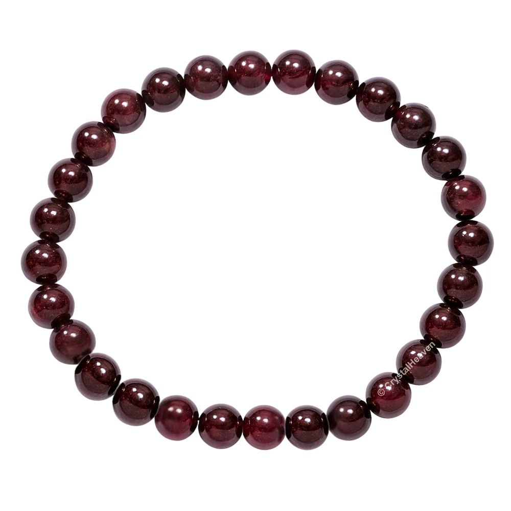 Garnet Healing Crystal Bracelets - 6mm Beads