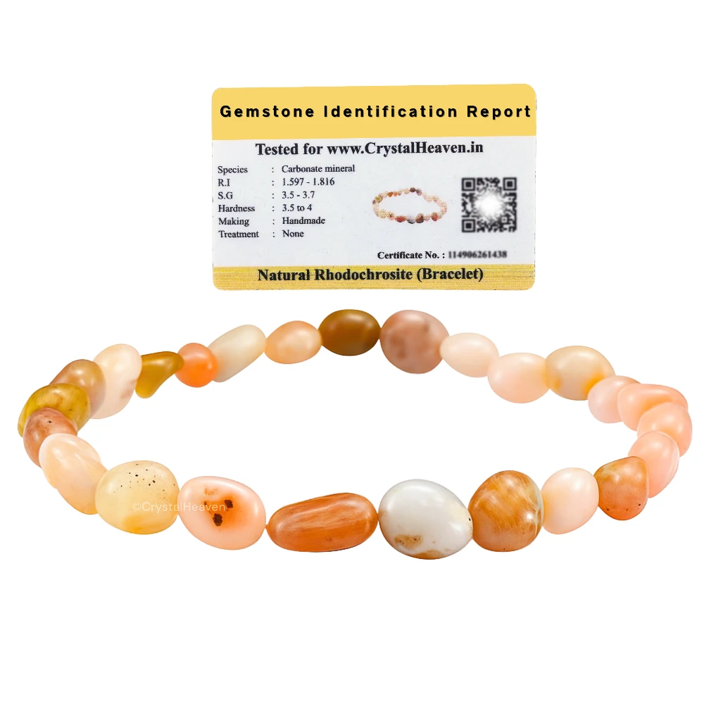 Rhodochrosite Tumbled Bracelet (Elastic)
