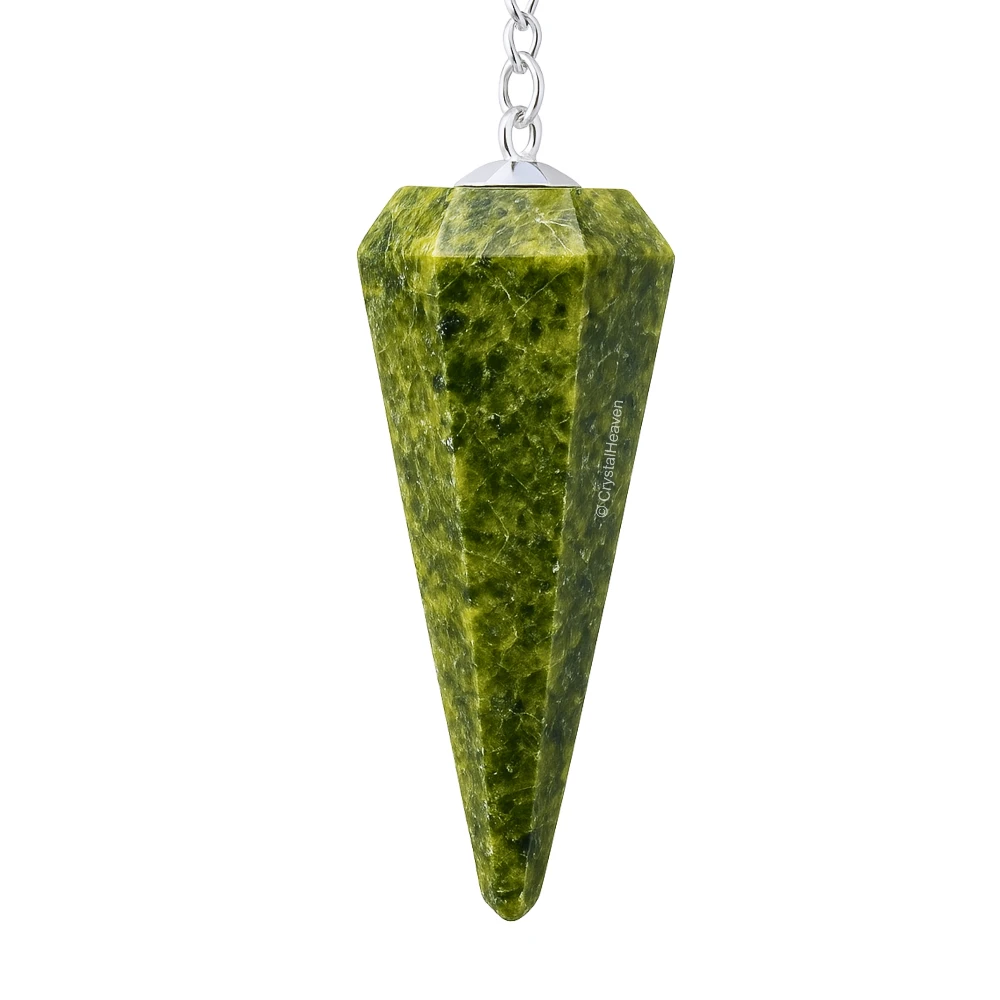 Green Tourmaline In Matrix Pendulum