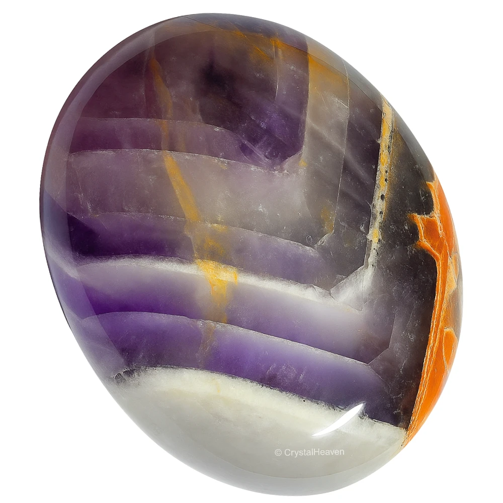 Amethyst Chevron Palm Stone