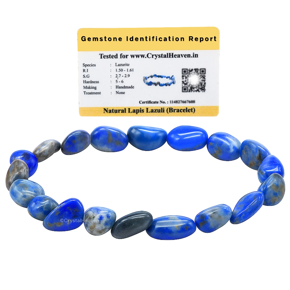 Lapis Lazuli Tumbled Bracelet (Elastic)