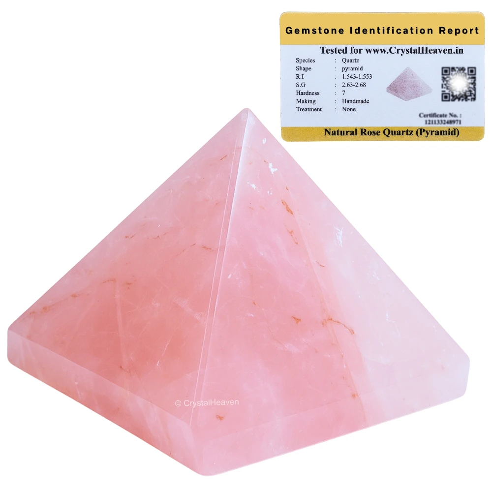 Rose Quartz Pyramid (1 Inch)
