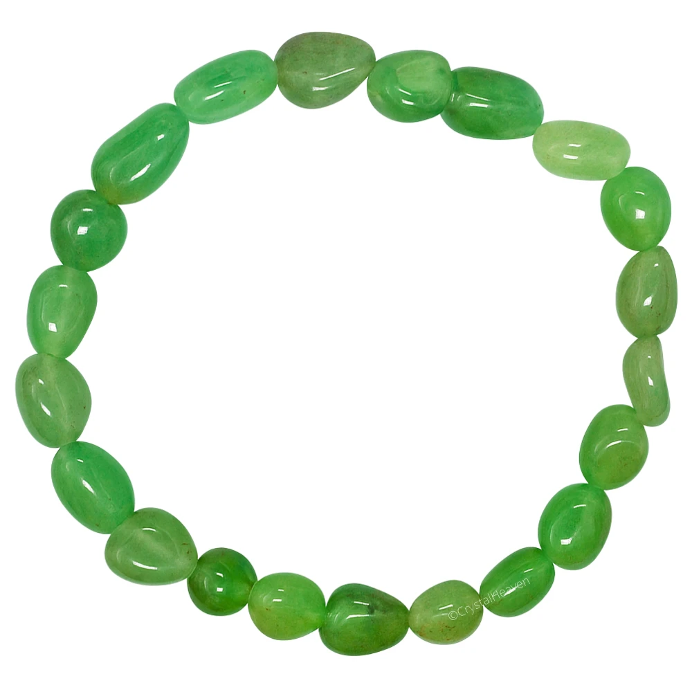 Green Aventurine Tumbled Bracelet (Elastic)