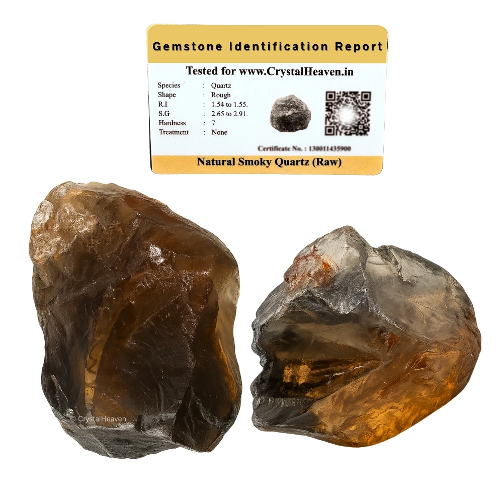 Raw Smoky Quartz Crystals (5 Pieces)