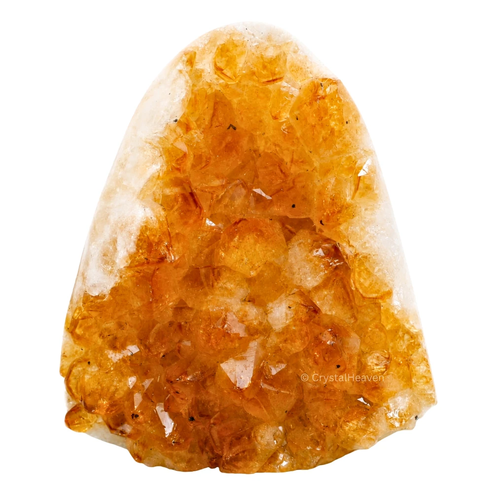 Natural Citrine Cluster Geode