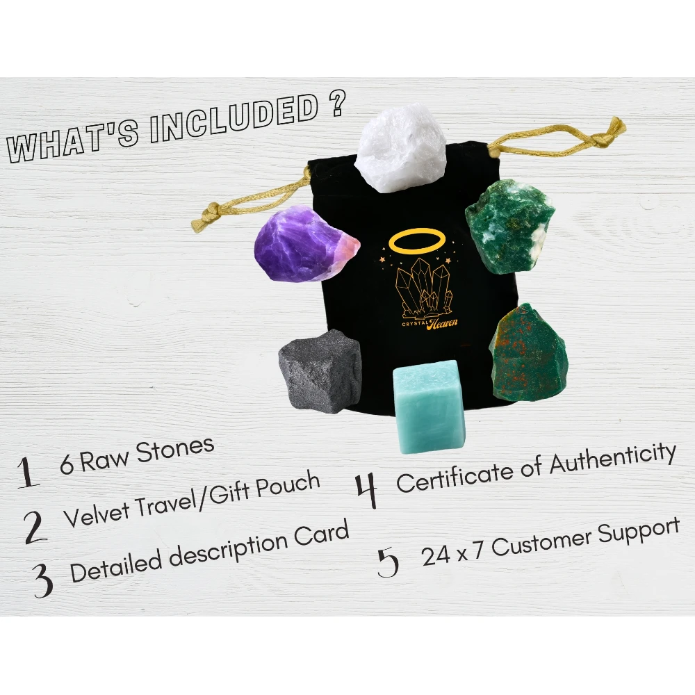 Blood Pressure Raw Crystals Set