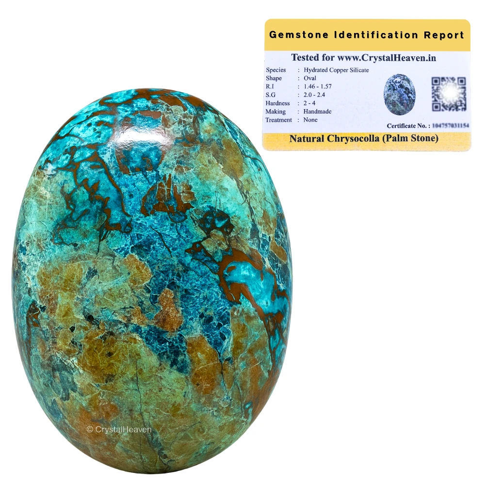 Chrysocolla Palm Stone