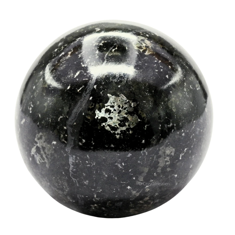 Large Nuummite Sphere (2.5 Inch)
