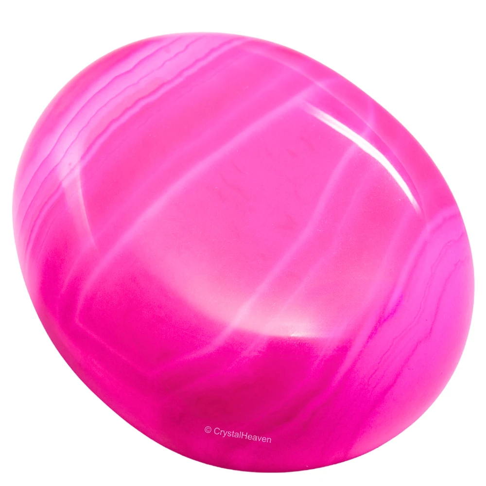 Pink Onyx Palm Stone