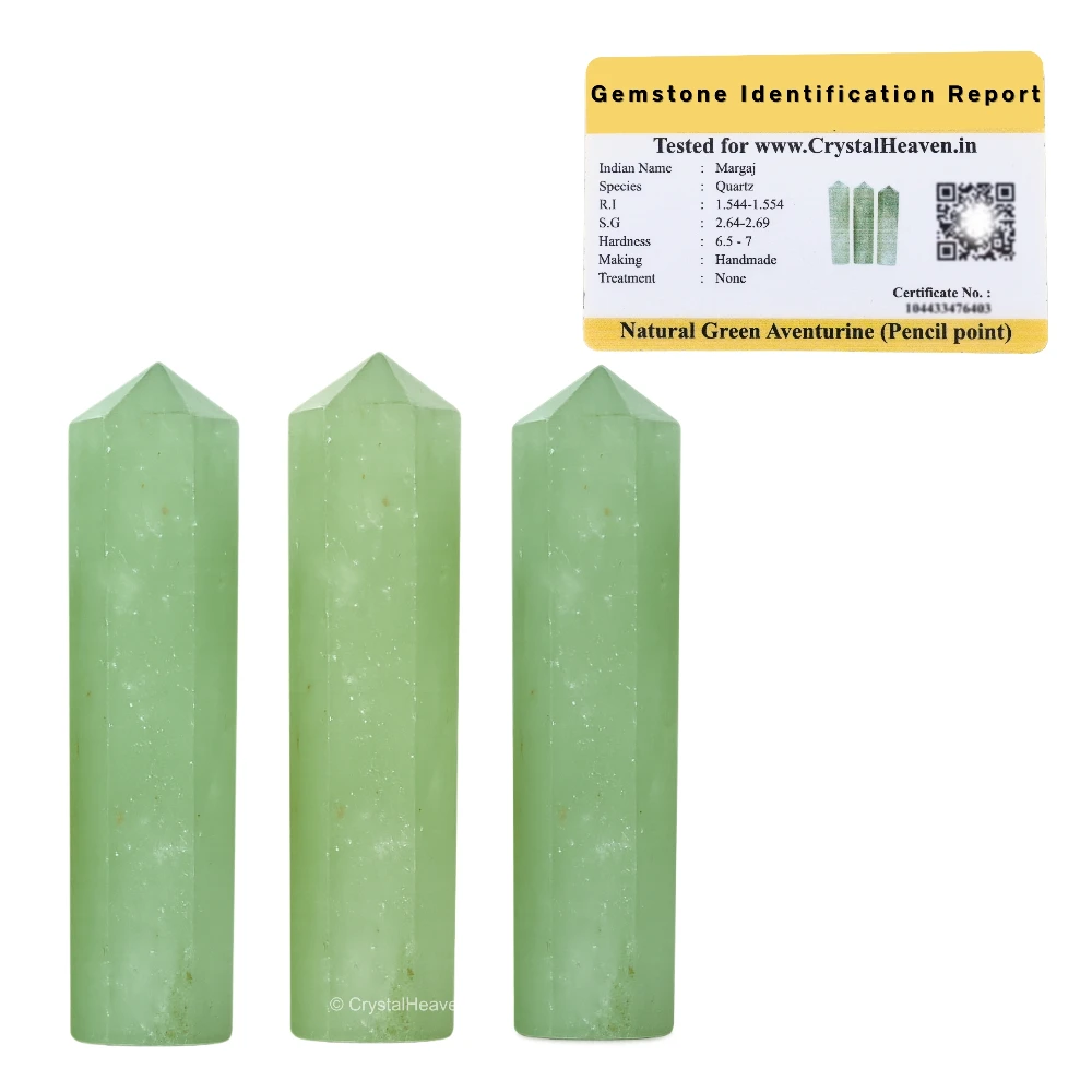 Green Aventurine Pencil (Set of 3)