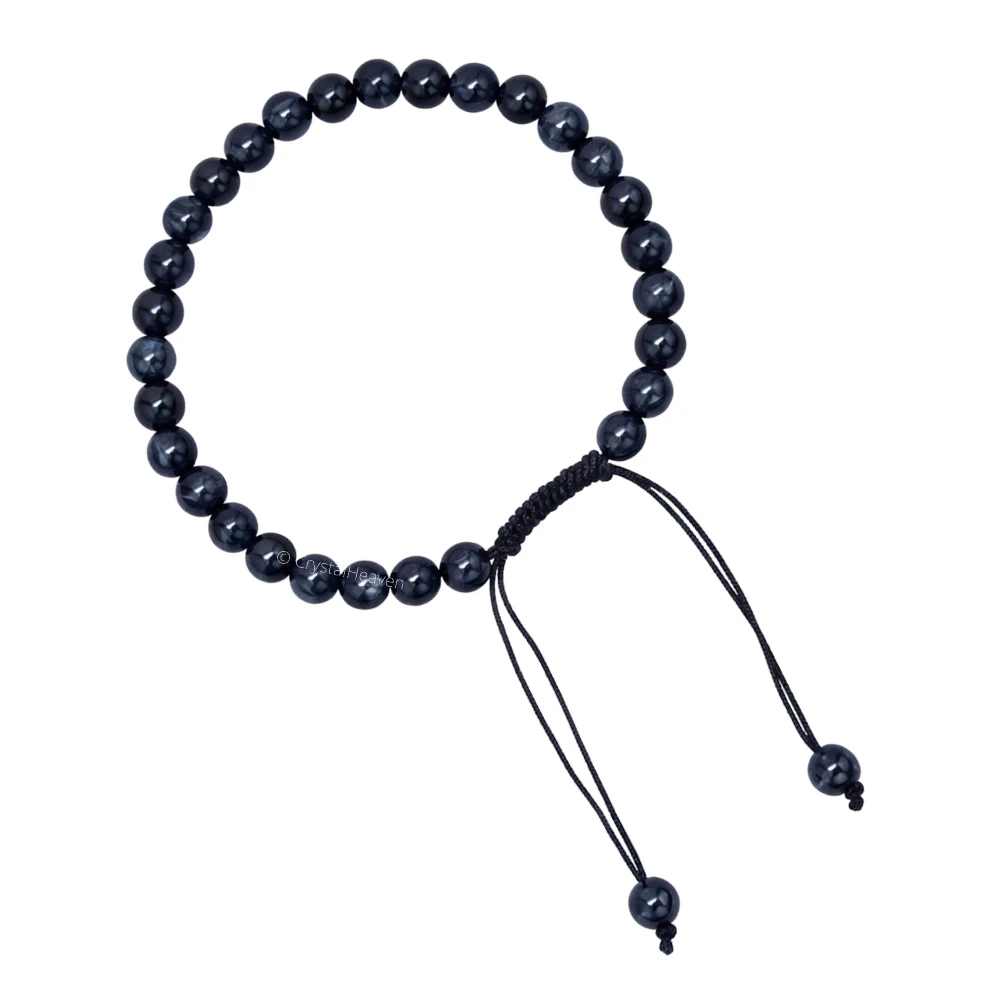 Blue & Black Tiger Eye Healing Crystal Bracelets - 6mm Beads (Adjustable)