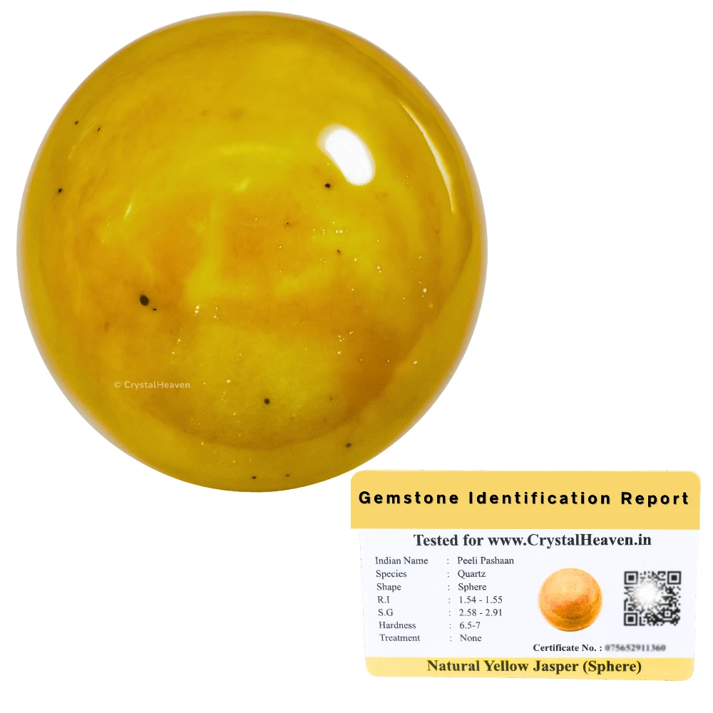 Yellow Jasper Sphere (2 Inch)