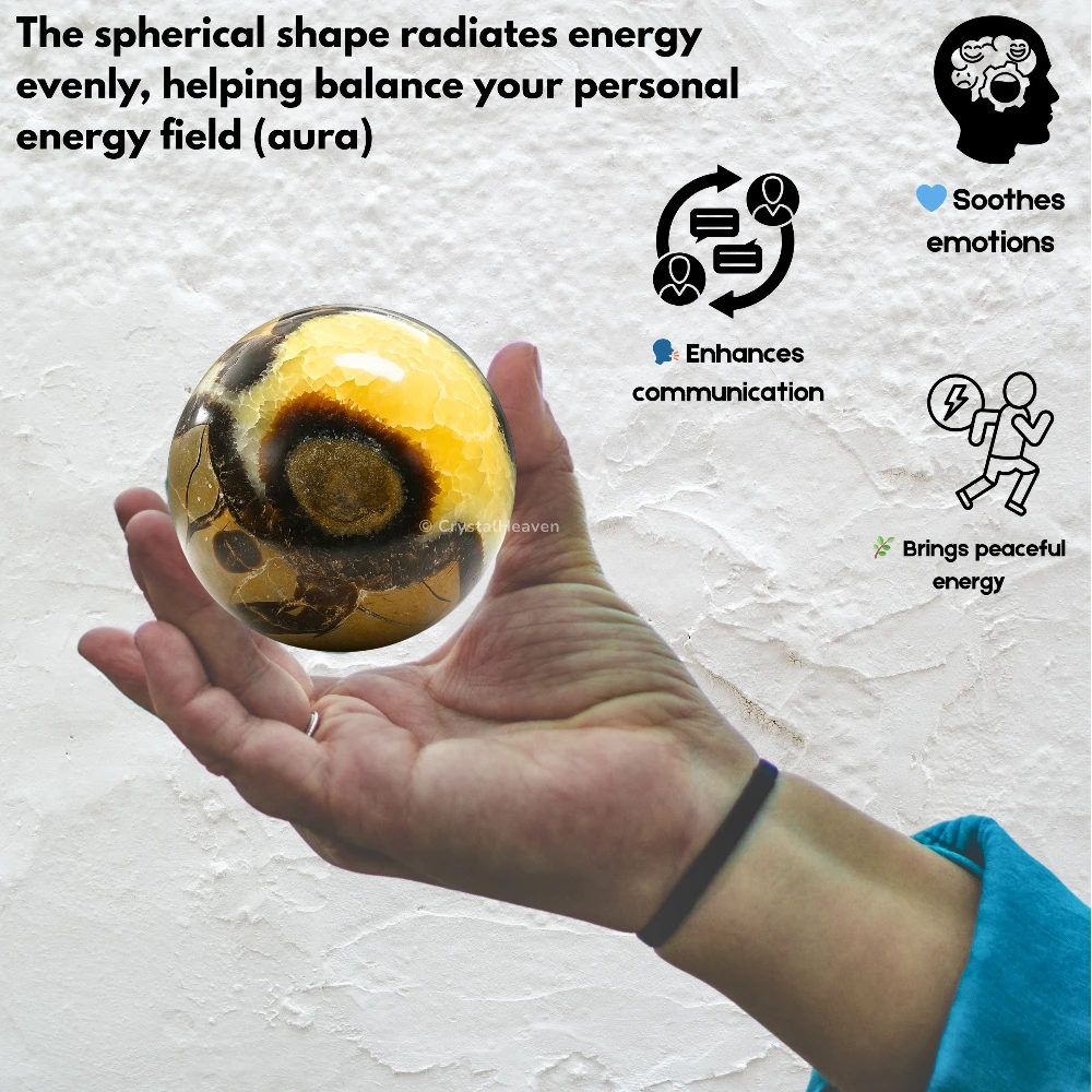 Septarian Sphere (2 Inch)