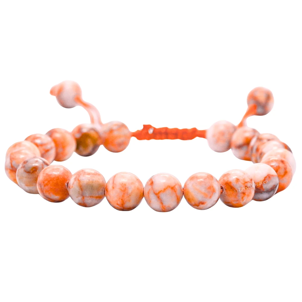 Red Picasso Jasper Bracelet (Adjustable)