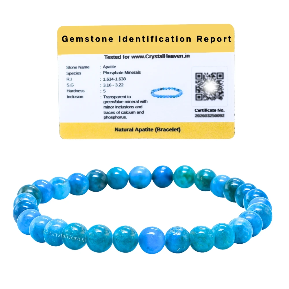 Apatite Healing Crystal Bracelets - 6mm Beads