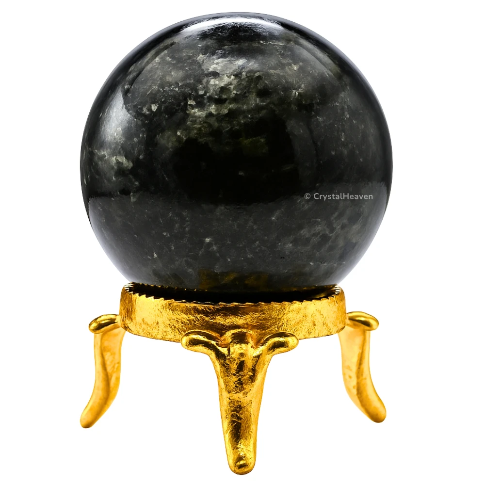 Nuummite Sphere (2 Inch)
