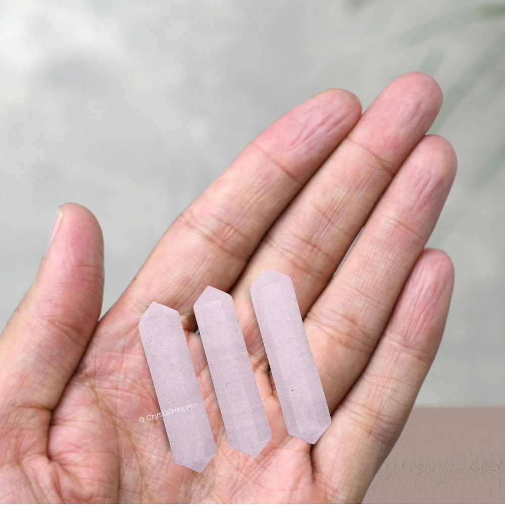 Pink Calcite Pencil Points (Double Terminated) (Set of 3)