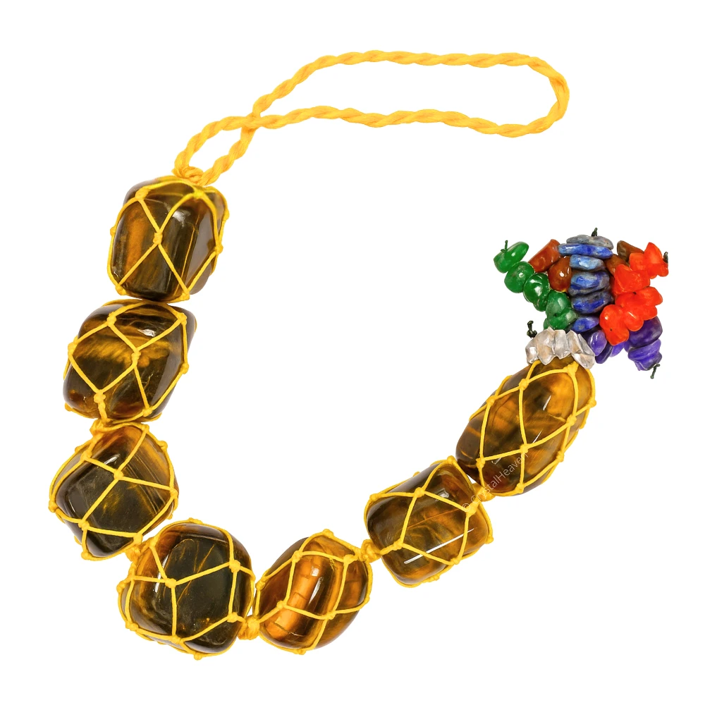 Tiger Eye Tumbled Car Hanging Ornaments