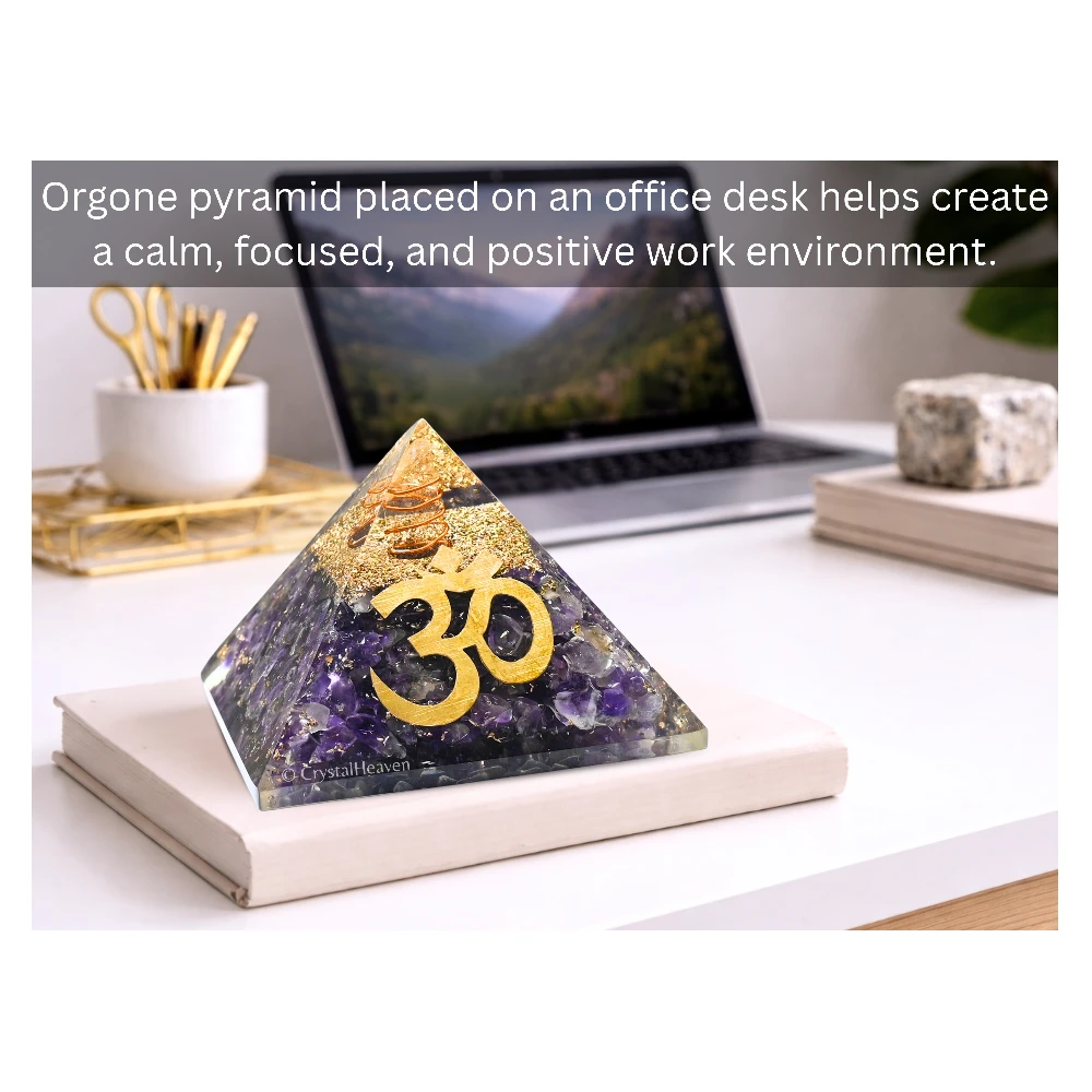 Amethyst Orgone Pyramid (OM)