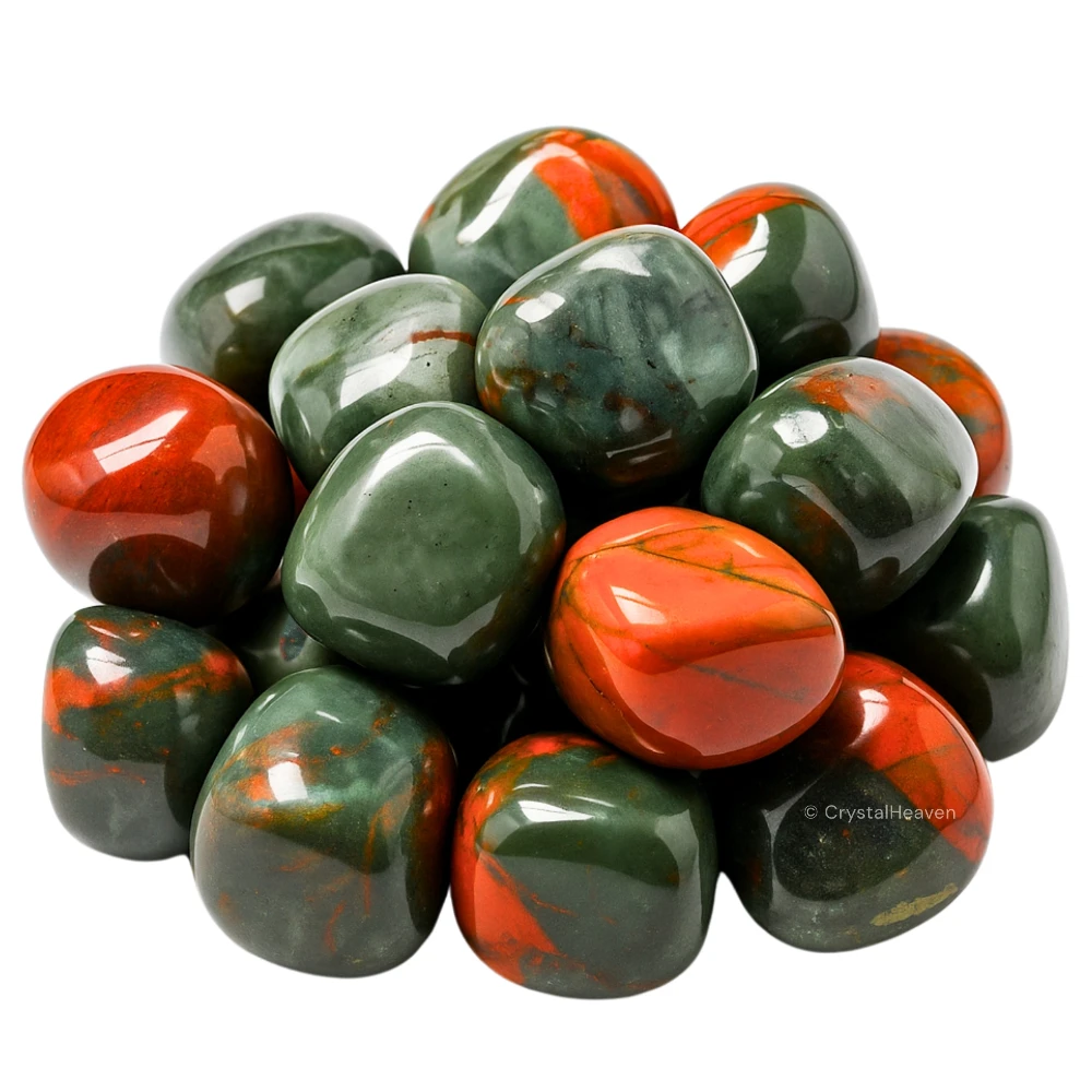 Tumbled African Bloodstone Stones (30 Gram)