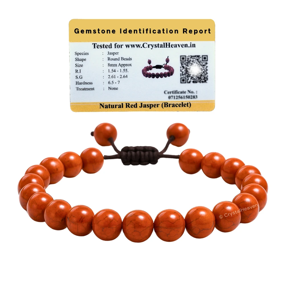 Red Jasper Bracelet (Adjustable)