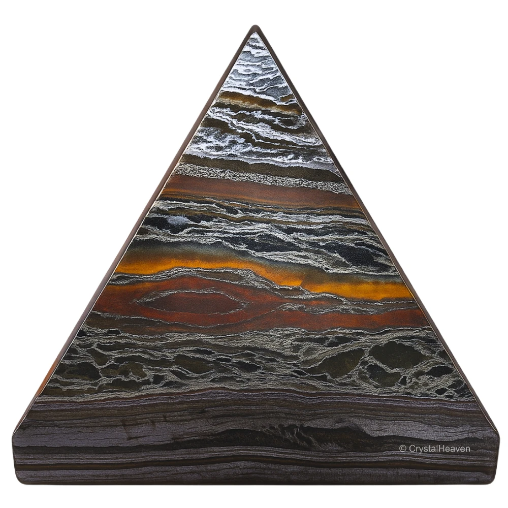 Iron Tiger Eye Pyramid