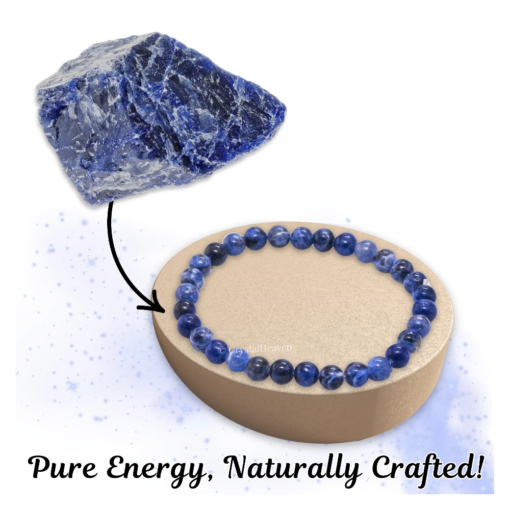 Sodalite Healing Crystal Bracelets - 6mm Beads