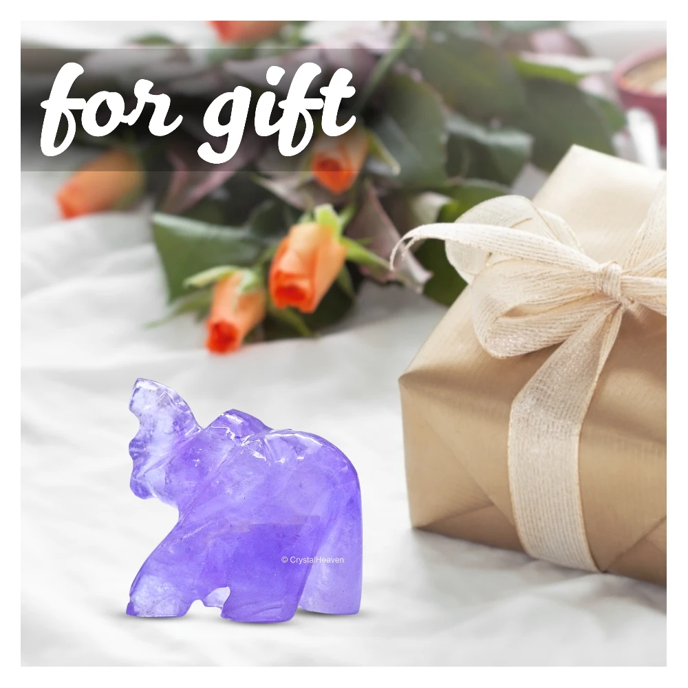 Amethyst Crystal Elephant