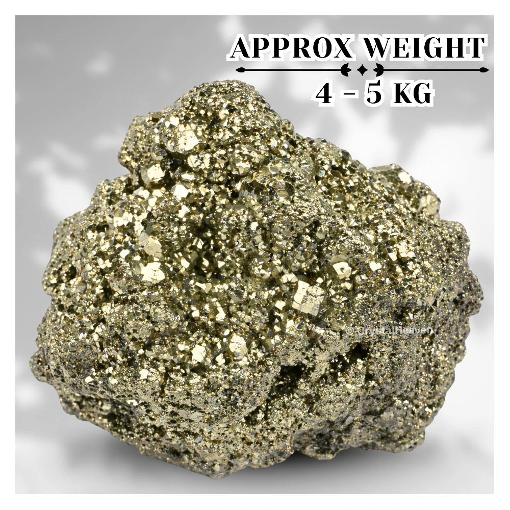 Large Pyrite Cluster – Natural Raw Crystal for Wealth & Feng Shui Decor (4 - 5 kg)