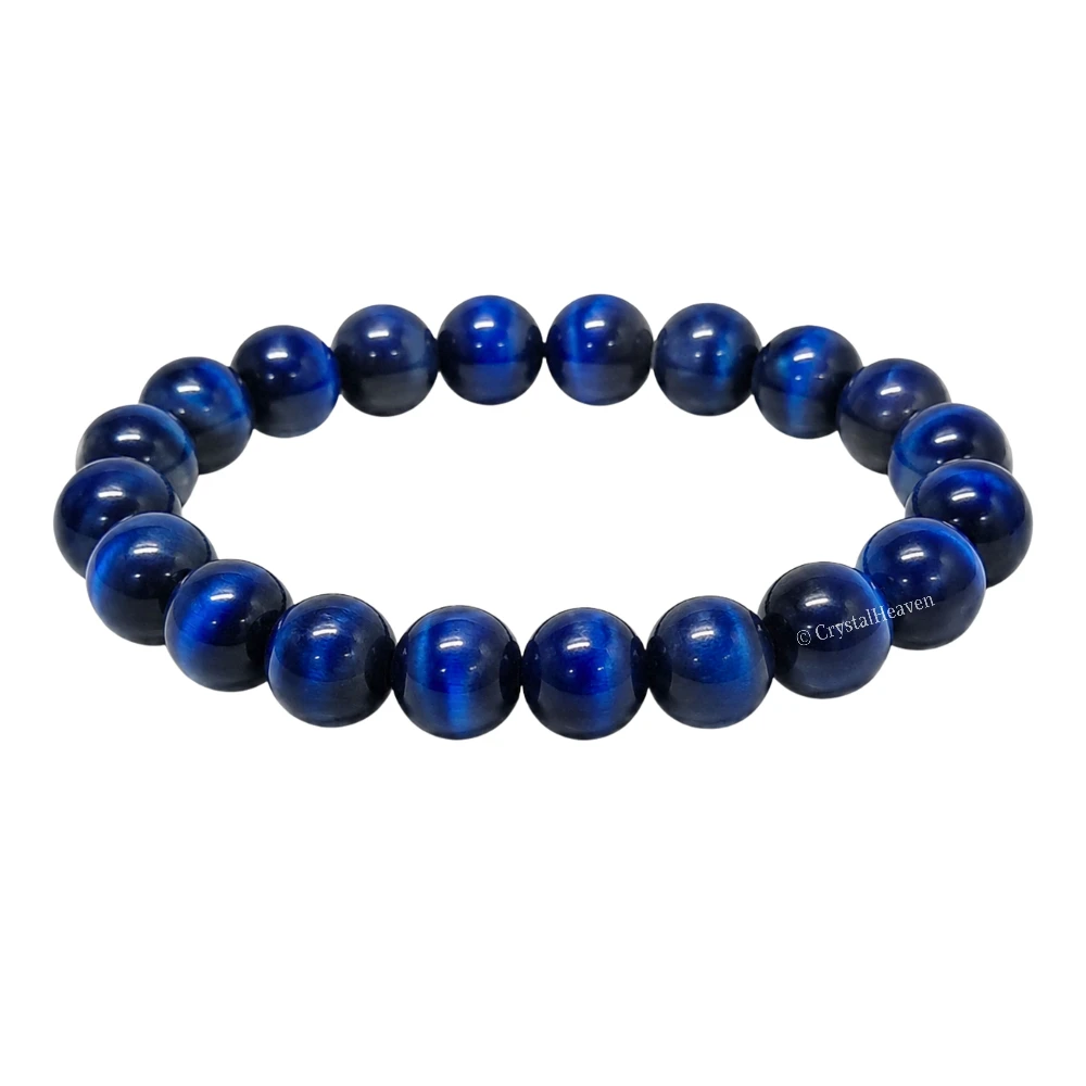 Blue Cat's Eye Bracelet (Elastic)