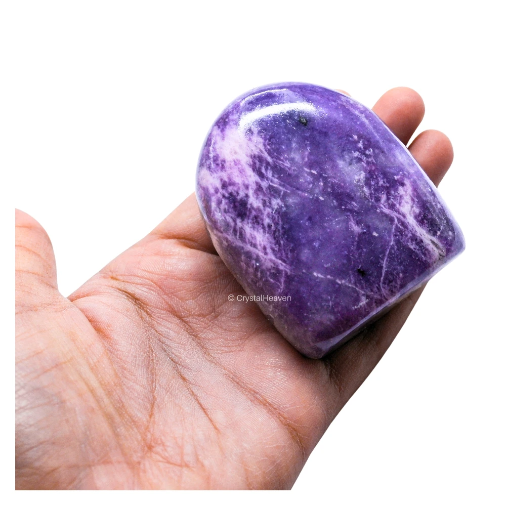 Lepidolite Standing Palm Stone (Large)
