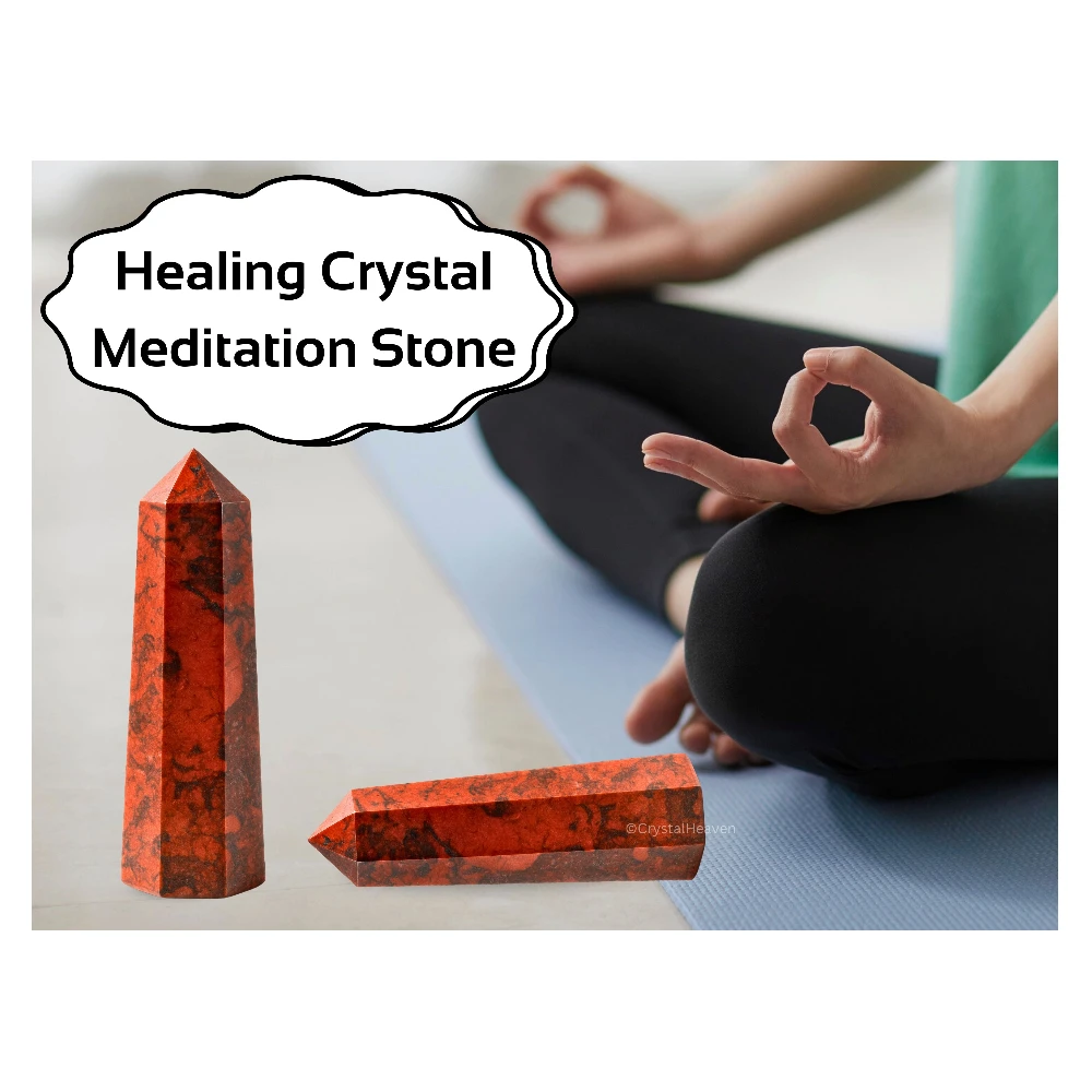 Red Jasper Hematite Crystal Tower (3" to 4" inch)