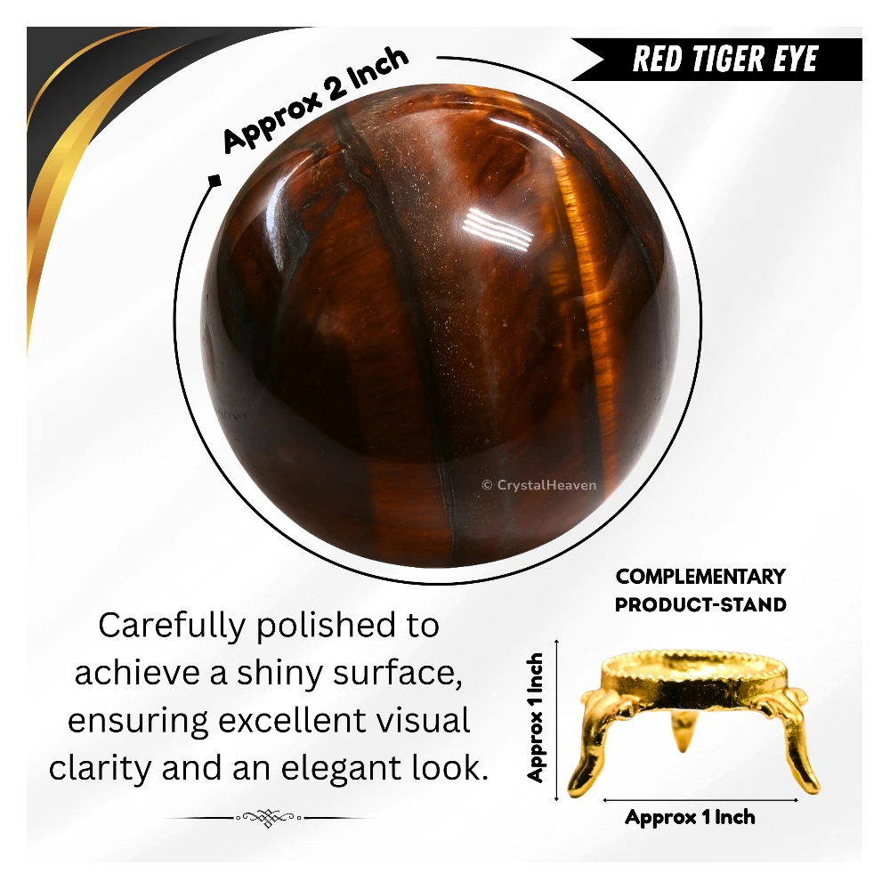 Red Tiger Eye Sphere (2 Inch)