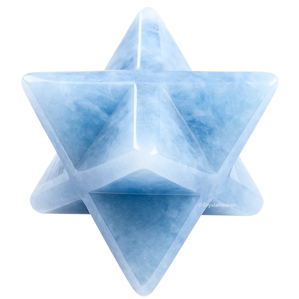 Blue Calcite Crystal Merkaba (30-40 mm)