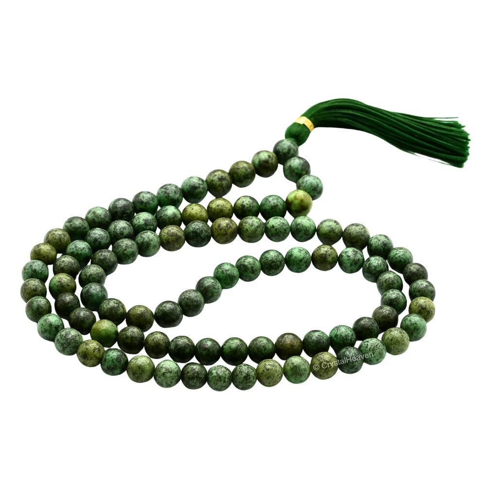 African Turquoise Japa Mala (Without Knot)