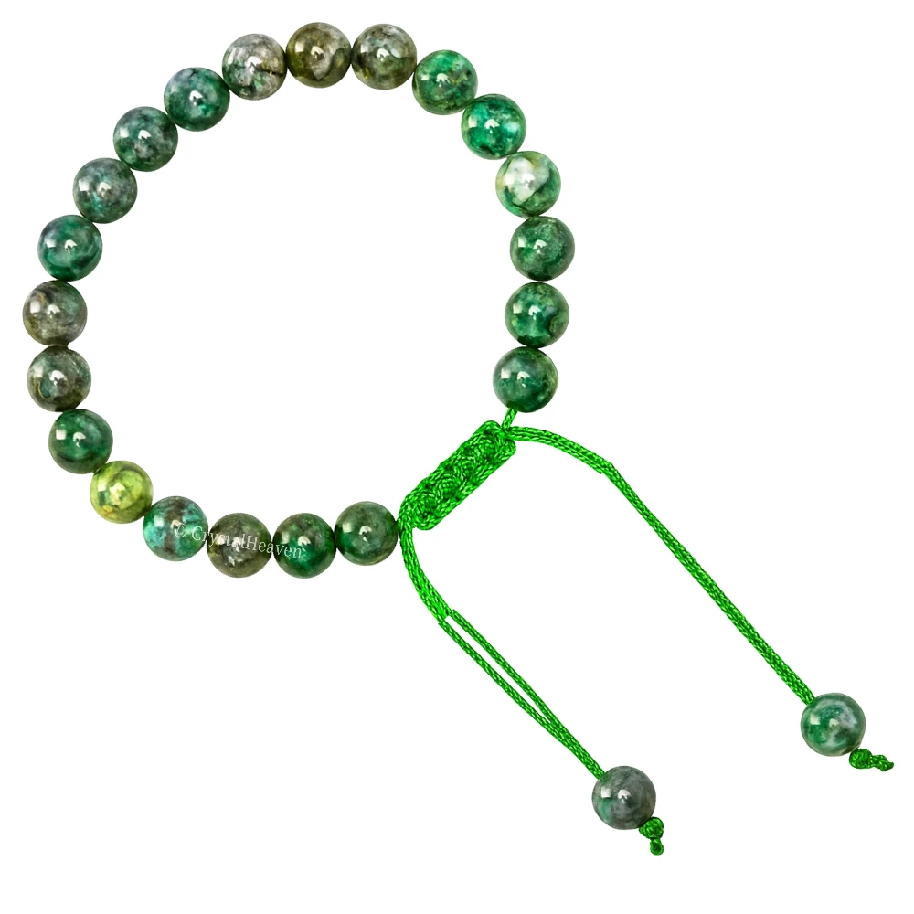 Nephrite Green Jade Bracelet (Adjustable)