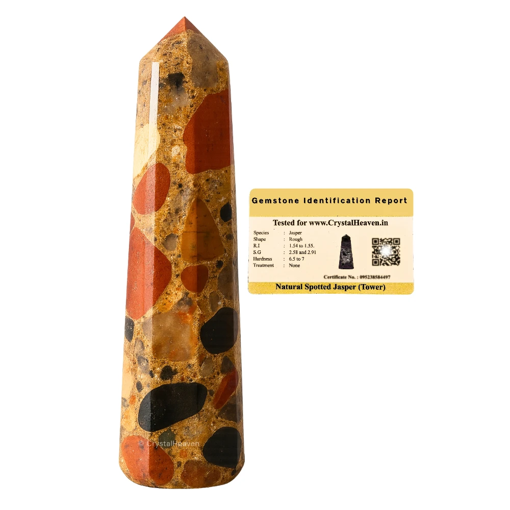 Spotted Jasper Tower (3" to 4" inch)