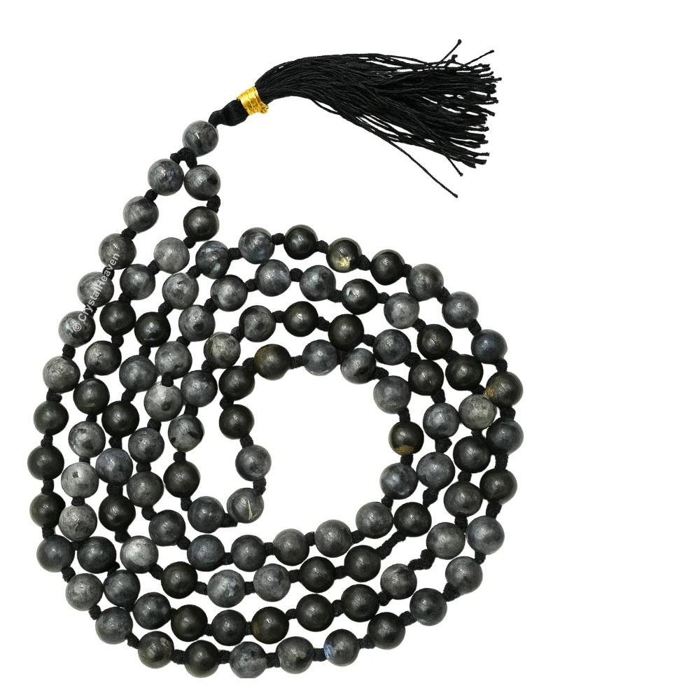 Larvikite Japa Mala (Hand Knotted)