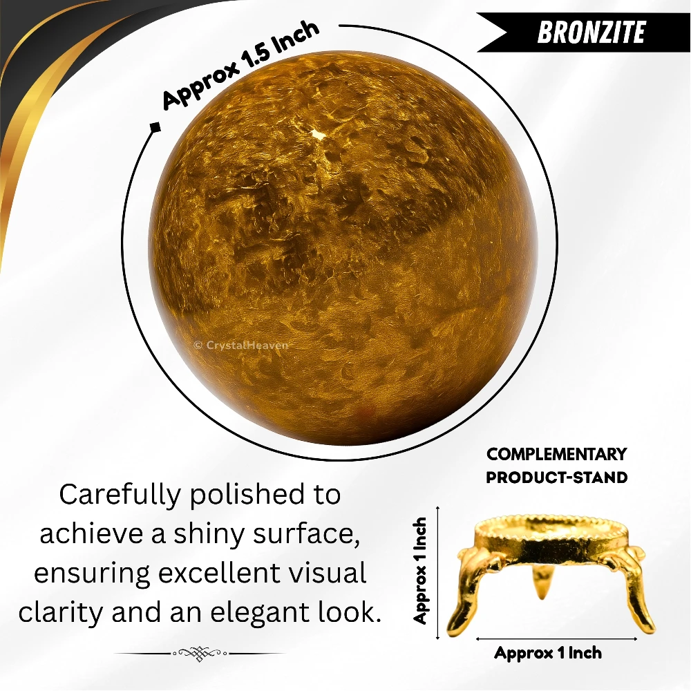 Bronzite Sphere (1.5 Inch)