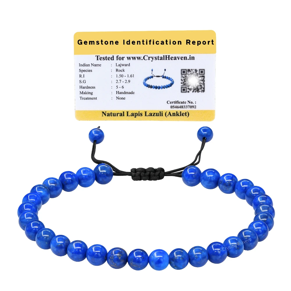 Lapis Lazuli Anklet (Without Knot)