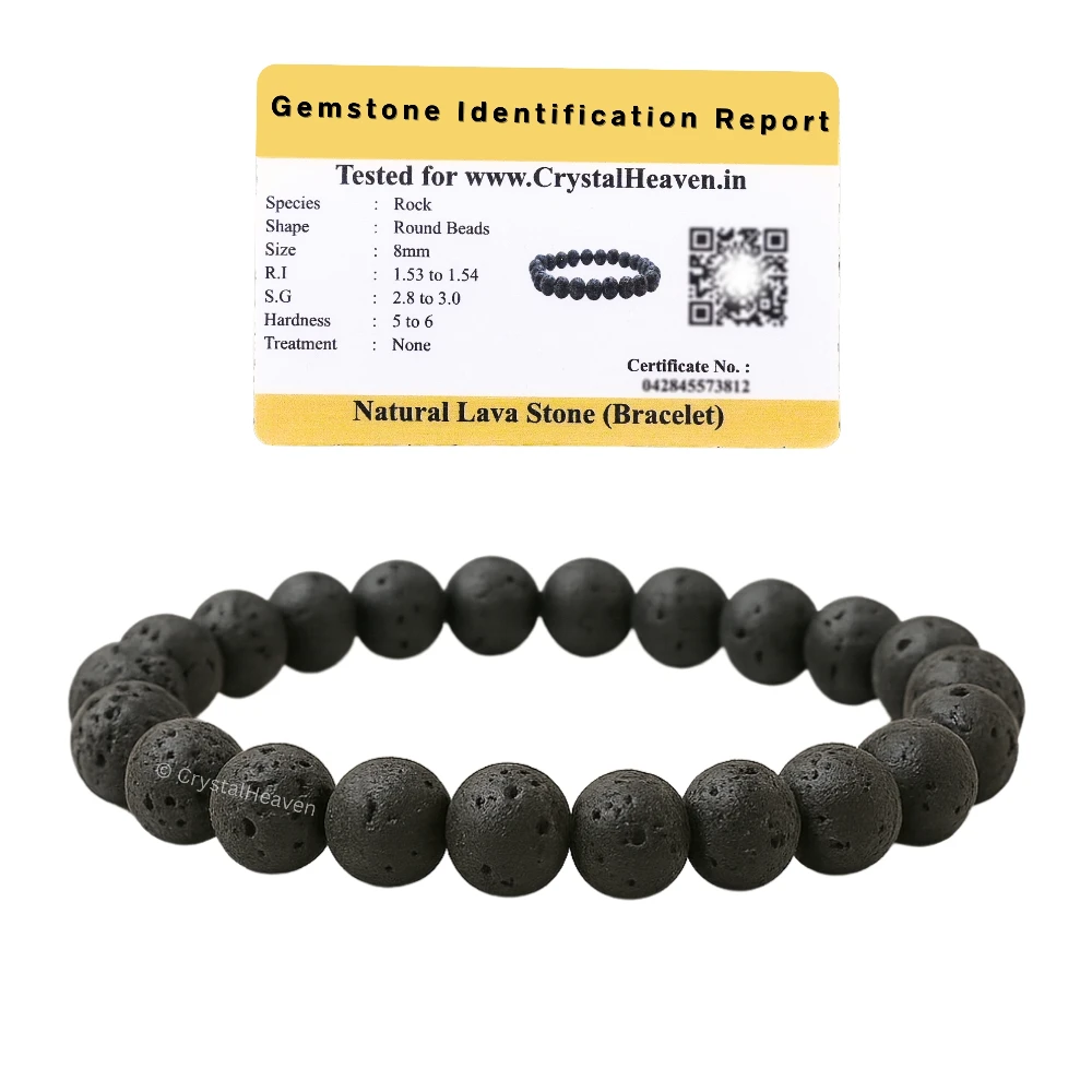 Lava Stone Bracelet (Elastic)