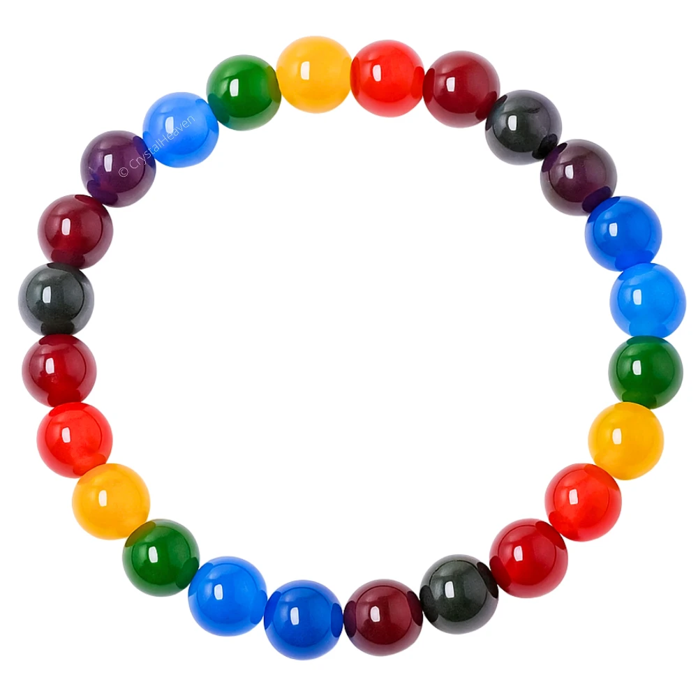 7 Chakra Quartz Bracelet (Elastic)