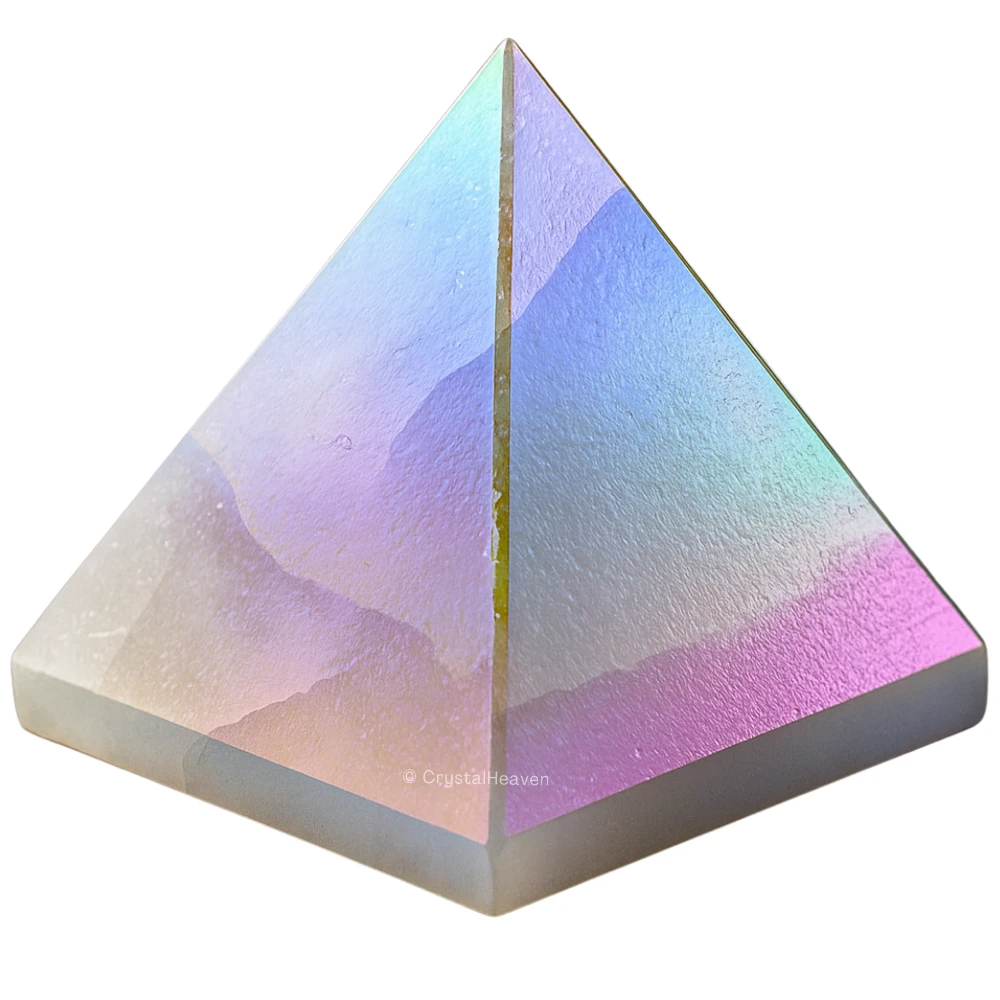 Angel Aura Quartz Pyramid (1.5 Inch)